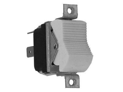ROCKER SWITCH 20A 277VAC ON - OFF DPST, McGill, Carling, CH, Cutler Hammer, .25 Inch Quick Slide Terminals, SCREW EAR MOUNTING TABS, BRACKET Body 34MM X 19MM, W18