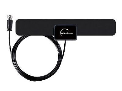 25 miles HDTV Ultra Thin Indoor Antenna, Flat Panel, SatMaximum TV
