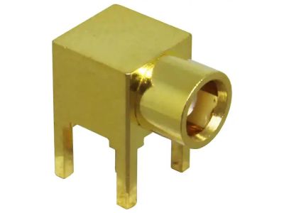 MCX Connector Right Angle Jack for PC Board Mount W19