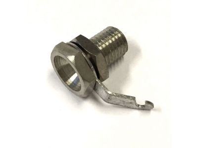 HH Smith 101 Banana Jack Uninsulated Thread 1/4-32 Length 1/2in Brass/Nickel