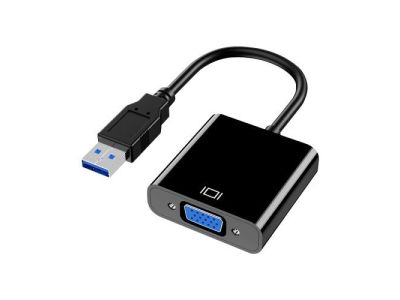 USB to VGA DB15 HD Video Converter, Supports USB 3.0, 2.0