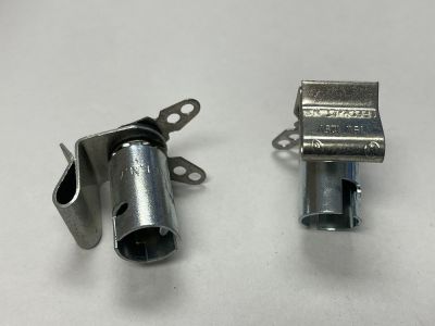 Bayonet BA9s T3-1/4 Base Lamp Bulb Socket with Solder Lugs, Bracket Slides Over 1mm-2.5mm Thick Metal or Plastic, Bin103