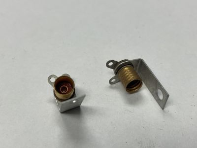 Midget Screw Base Lamp Bulb Socket with Solder Lugs and Bracket, Bin109