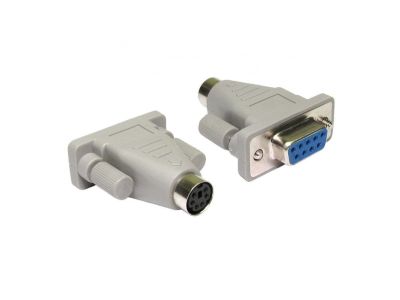 PS2 Female to DB9 Female Serial Mouse Connector Adaper