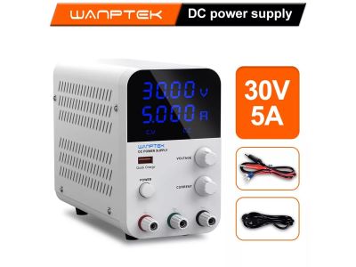 ADJUSTABLE VARIABLE DC POWER SUPPLY LED READOUT VOLTS & AMPS 0-30VDC 0- 5 AMP