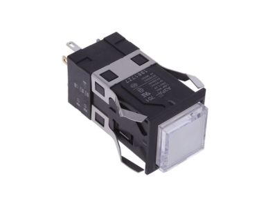 Omron Pushbutton Switch SPDT, Illuminated Panel Mount, Snap-In 3A/250VAC, Momentary, A3PA-90A, W22
