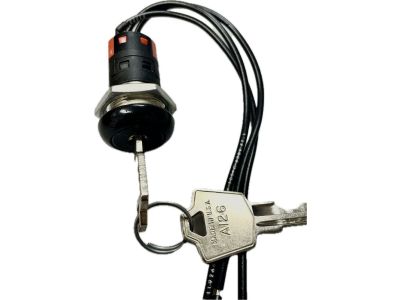 C&K KEY SWITCH 4A125VAC, ON - ON, SPDT, Wire Leads, 18MM Mounting Hole, Key Code A126, W21