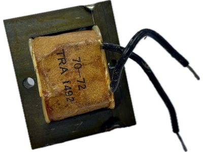AC TRANSFORMER 120VAC Input, 24VAC or 12VAC output center tap for 12VAC, 1A. 48mm x 40mm x 40mm Tall.