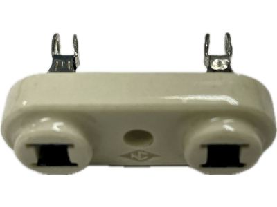 National Corp, Porcelain Ceramic Crystal Socket Holder, For Large Plug In Crystal Types, .75 inch Center .125 Pin Diameter, 968512-1, W27