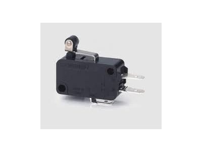 10A 125/250vac Micro Type Switch with Stubby Acuator and Roller, .187 inch quick slide leads 2TMA-4