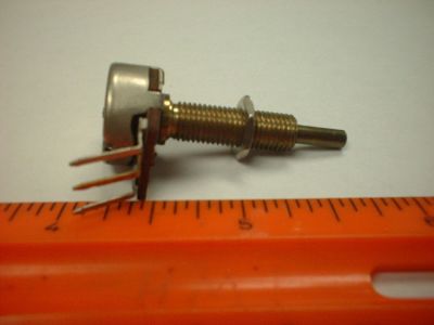 200 Ohm Potentiometer - Linear, 1/8 inch dia. shaft, single turn,