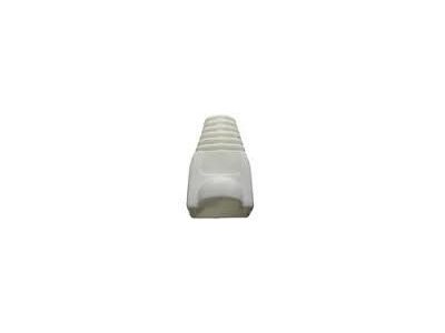 10PK SNAGLESS CAT5 CAT6 RUBBER BOOTS FOR RJ45 PLUG WHITE