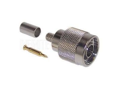 N MALE CRIMP RG 8X, RG8 MINI, LMR240