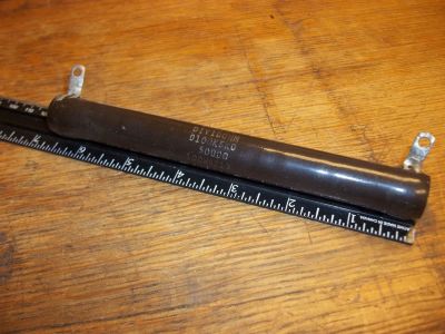 SURPLUS 5000 Ohm 5K OHM 100 Watt ADJUSTSABLE Power Resistor, 6.5 inch X .75 inch OHMITE DIVIDOHM D100K5K0 100W9213 TRU-OHM 5000