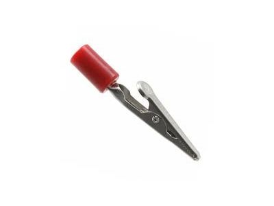 60 CLIP Red Phone Tip Alligator Steel Clip Acetate Handle - 10 Amp 60HPR