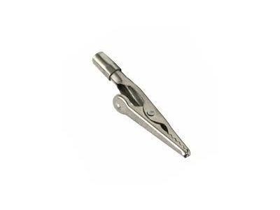 60 CLIP Threaded Barrel Alligator Clip - 10 Amp 60TBO