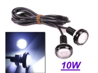 1ea, 12VDC LED BRIGHT WHITE FLASHING STROBE OR CONTINUOUS ON, PANEL LAMP LIGHT, 10W, 12VDC 83ma