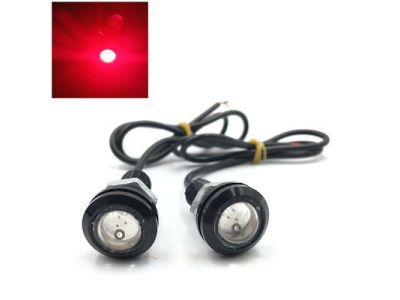 1ea, 12VDC LED BRIGHT RED FLASHING STROBE OR CONTINUOUS ON, PANEL LAMP LIGHT, 10W, 12VDC 80ma