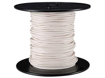 100ft roll, 22ga White, AWG Size 22 Conductor Stranding 7/30 No. of Strands 7, 125 Degree C, WM878/14-22BX07-9, HP5-L-BFB-9, Hook Up Wire