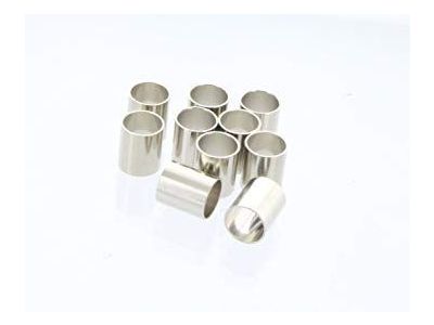 100pk F Connector Ferrule 1/4 inch, RG59, 7mm diameter x 7mm length