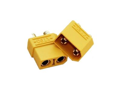 2 Pin XT90, 90A, Male & Female Connectors Plugs For RC, LiPo Battery, Amass