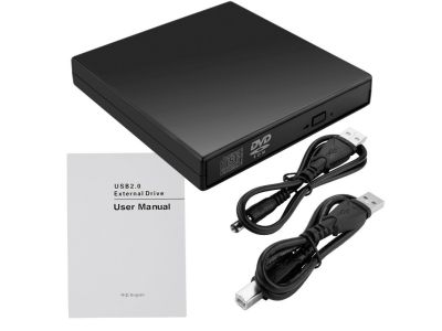 USB 2.0 DVD CD RW ROM Player Drive External Burner Writer Rewriter