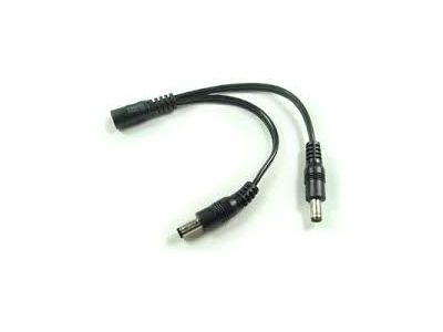 6 inch 2.1MM JACK TO TWO 2.1MM PLUGS DC POWER SUPPLY ADAPTOR Y SPLITTER