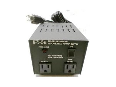 120VAC 300W 2 OUTLETS POWER SUPPLY ISO300, Isolation Transformer