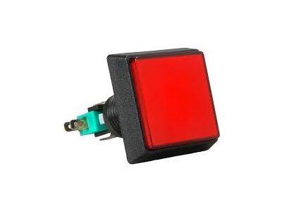 Square Large Display Switch Red Momentary Normally Open or Closed