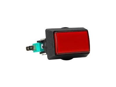 Rectangle Display Switch Red Momentary Normally Open or Closed