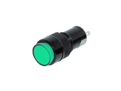 10mm LED MINITURE ROUND GREEN PANEL LIGHT