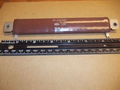 500 Ohm 91 Watt Power Resistor, TRU-OHM RW24V501