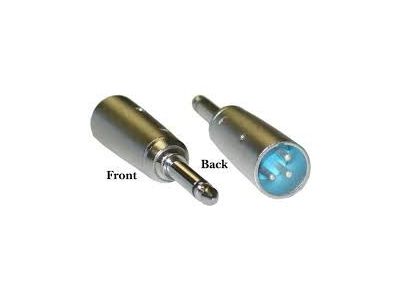 1/4 inch Plug to 3 PIN XLR MALE ADAPTER CAA03