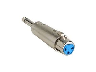 1/4 inch Plug to 3 PIN XLR FEMALE ADAPTER