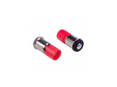 394 RED LED TYPE LAMP 12VDC T-1 3/4 SINGAL CONTACT MIDGET FLANGED 330 382