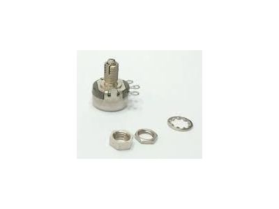 2500 ohm 2.5K Single turn 1/8 inch Screwdriver adjust locking shaft potentiometer, new old stock