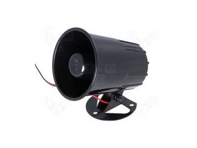 4 inch BLACK ABS 12VDC SIREN