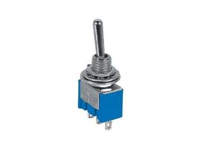 SPDT ON-ON MINI TOGGLE SWITCH 6A 125VAC 3A 250VAC GE AH TS-3 MTS-1 CS DIV F111 T3103