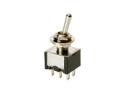 DPDT ON-OFF-ON MINI TOGGLE SWITCH 6A 125VAC 3A 250VAC MTS-2 DIALIGHT 570-27 ALCO MST205P