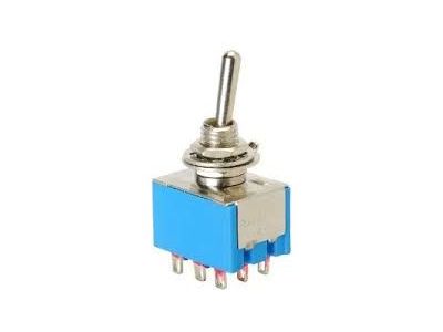 MINI TOGGLE SWITCH 3PDT ON ON 6A 125VAC 3A 250VAC Q11 MS-500 M