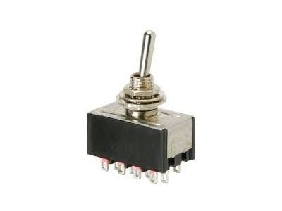 MINI TOGGLE SWITCH 4PDT ON ON 6A 125VAC 3A 250VAC MTS-4 Q11 2604B