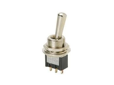 SPDT MINI BODY REGULAR BAT SIZE TOGGLE SWITCH 6A 125V 3A 250VAC ON OFF ON MTS-1