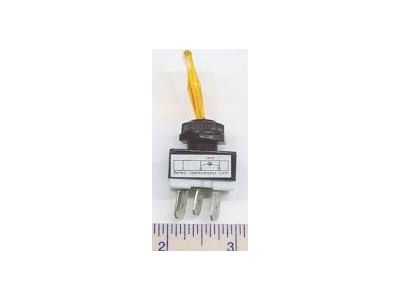 12v LIGHTED TOGGLE SWITCH AMBER ON OFF SPST SCI 20A 12VDC LAMP VOLTAGE 12VDC