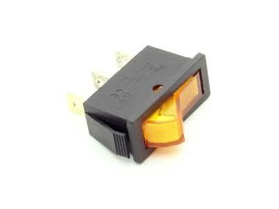 SPST LIGHTED ROCKER SWITCH 20A 125VAC 15A 250VAC AMBER IRS-101 LAMP VOLTAGE 125/250VAC