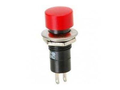 PUSH BUTTON SWITCH 3A 125VAC 1A 250VAC RED PUSH ON PUSH OFF PBS-16