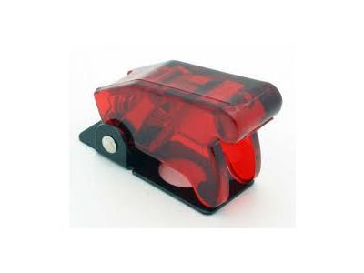 AIRCRAFT TYPE SWITCH COVER CLEAR RED