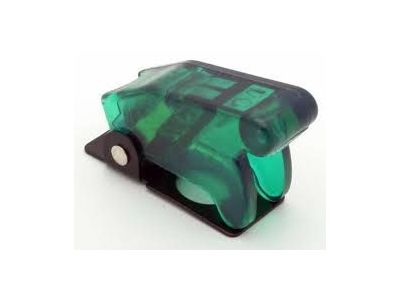 AIRCRAFT TYPE SWITCH COVER CLEAR GREEN