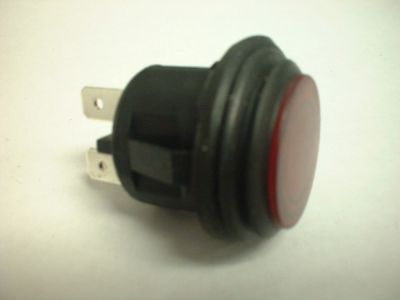 RED PUSH BUTTON PUSH ON PUSH OFF SWITCH 115VAC 6A Lighted