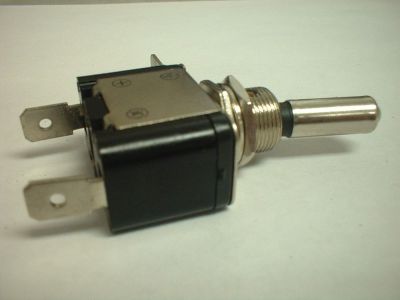 RED TOGGLE SWITCH LED Lighted on the tip, 25 AMPS/12 VDC SPST ON OFF