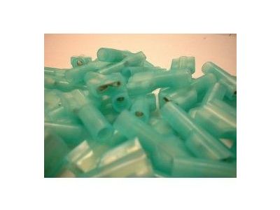 100PK Fully Insulated Female Quick Slide: 16-14 AWG, 0.25 inch X 0.03 inch mating tab, nylon, blue